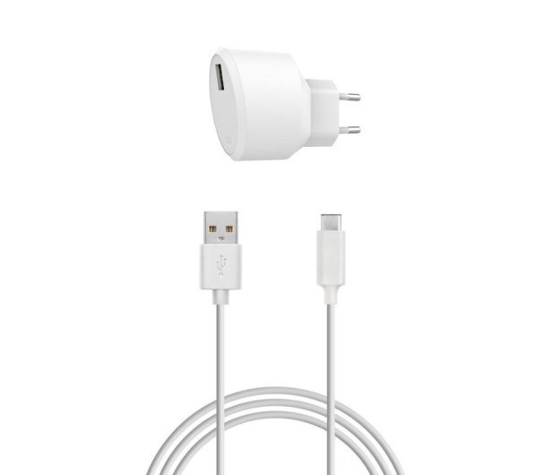 Xqisit 1xUSB 2.4A + kabel USB-C biała - 1451262 - zdjęcie 3